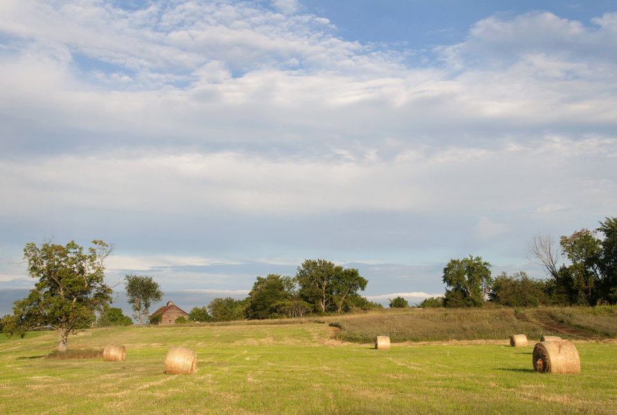 House & Bales; County Route 20 : Rural Impressions : Diane Smook Photography: Nature, Dance, Documentary