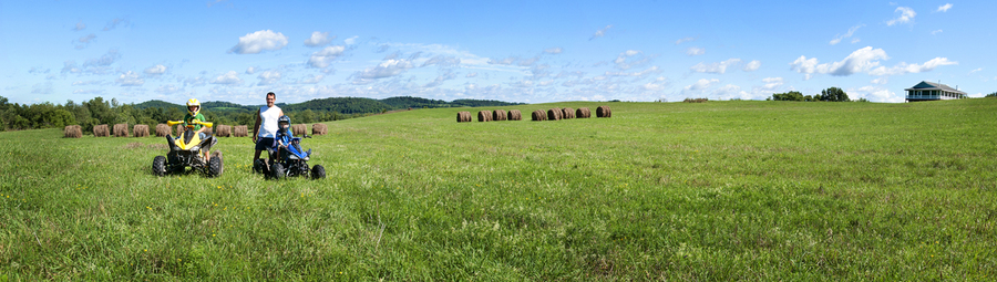 Panorama with Family; McCagg Road : Rural Impressions : Diane Smook Photography: Nature, Dance, Documentary